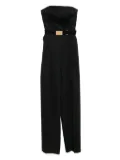 Elisabetta Franchi crossover-laces jumpsuit - Black