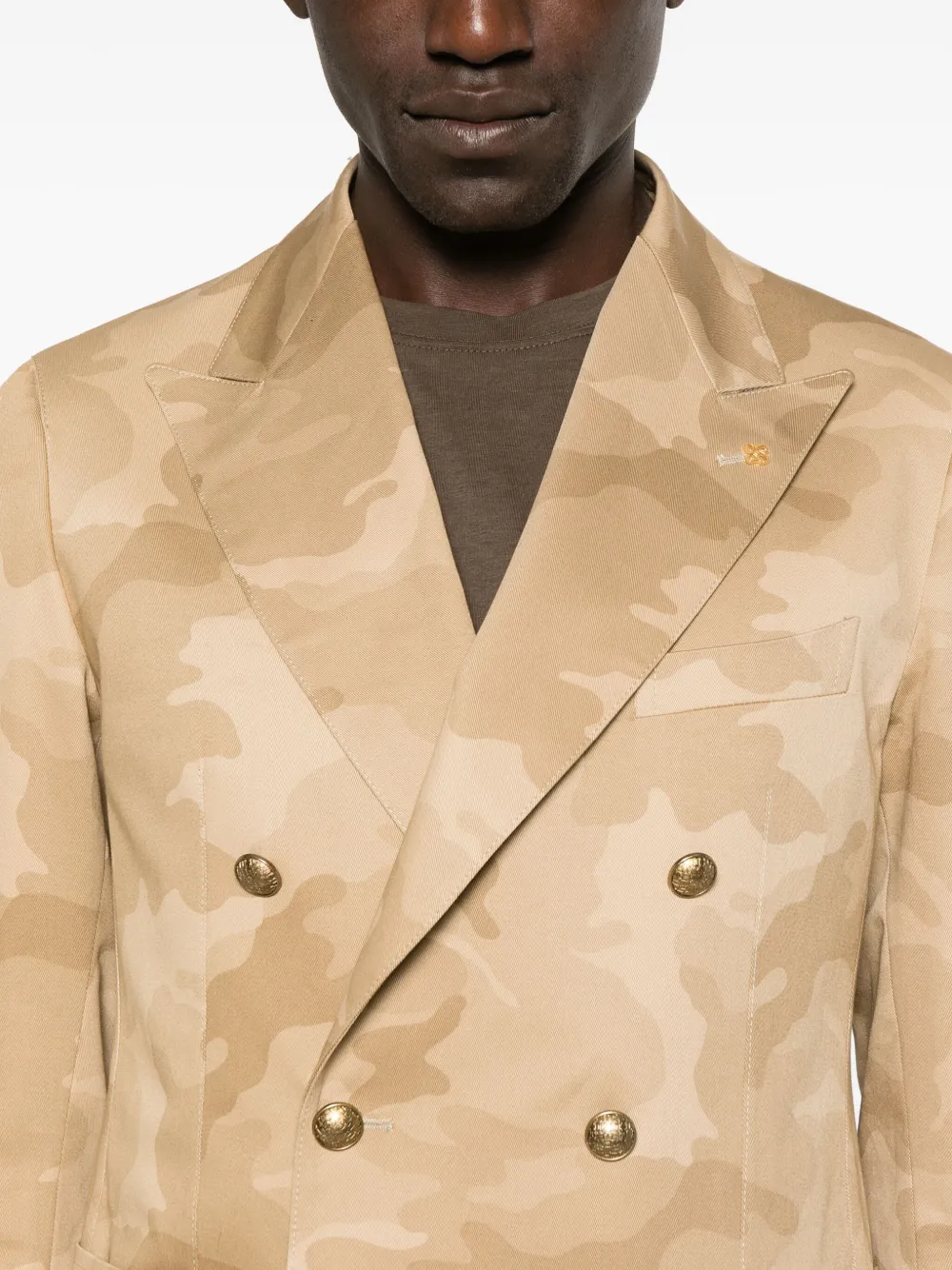 TAGLIATORE CAMOUFLAGE-PRINT BLAZER