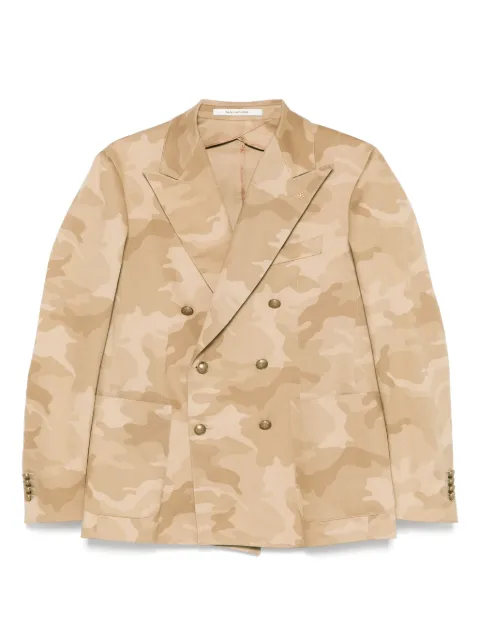 Tagliatore blazer con estampado militar