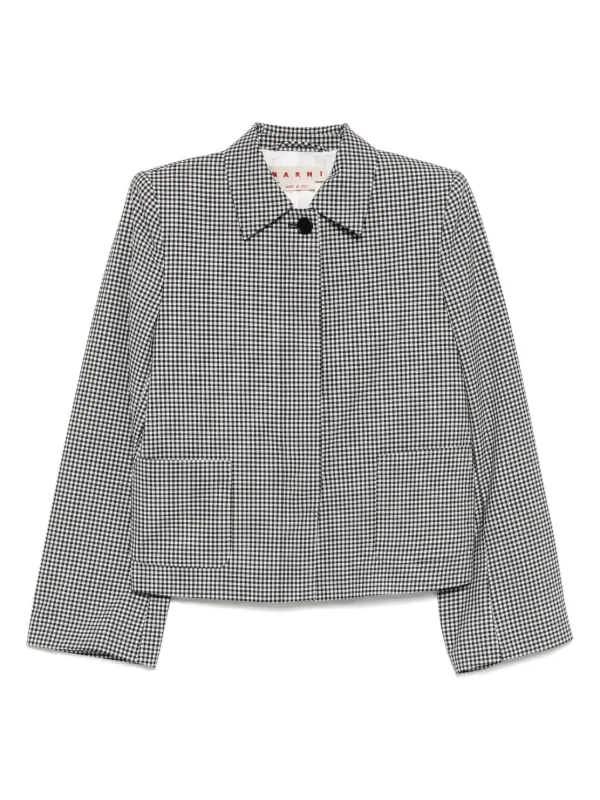 【国内送関税込】MARNI ☆ チェック ブレザー Marni チェック ジャケット | ブラック | FARFETCH JP