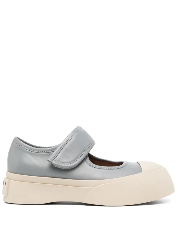 Marni レザースニーカー | グレー | FARFETCH JP