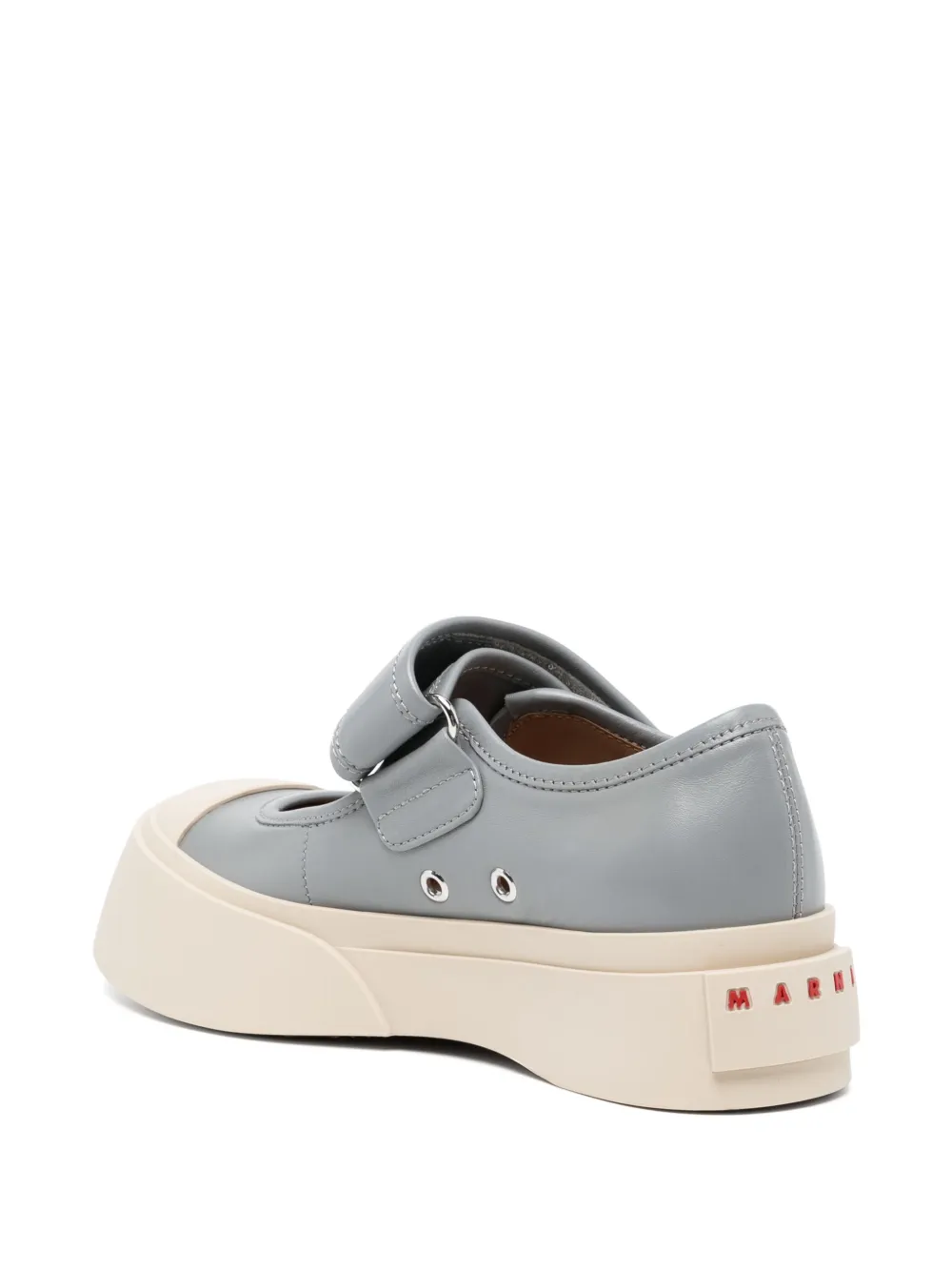 Marni leather sneakers Grey