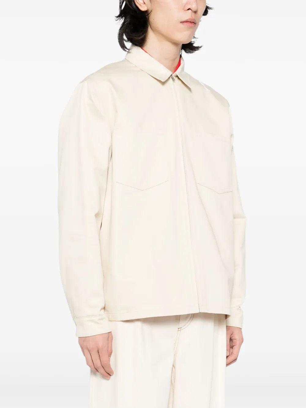 Marni Overhemd met rits Beige