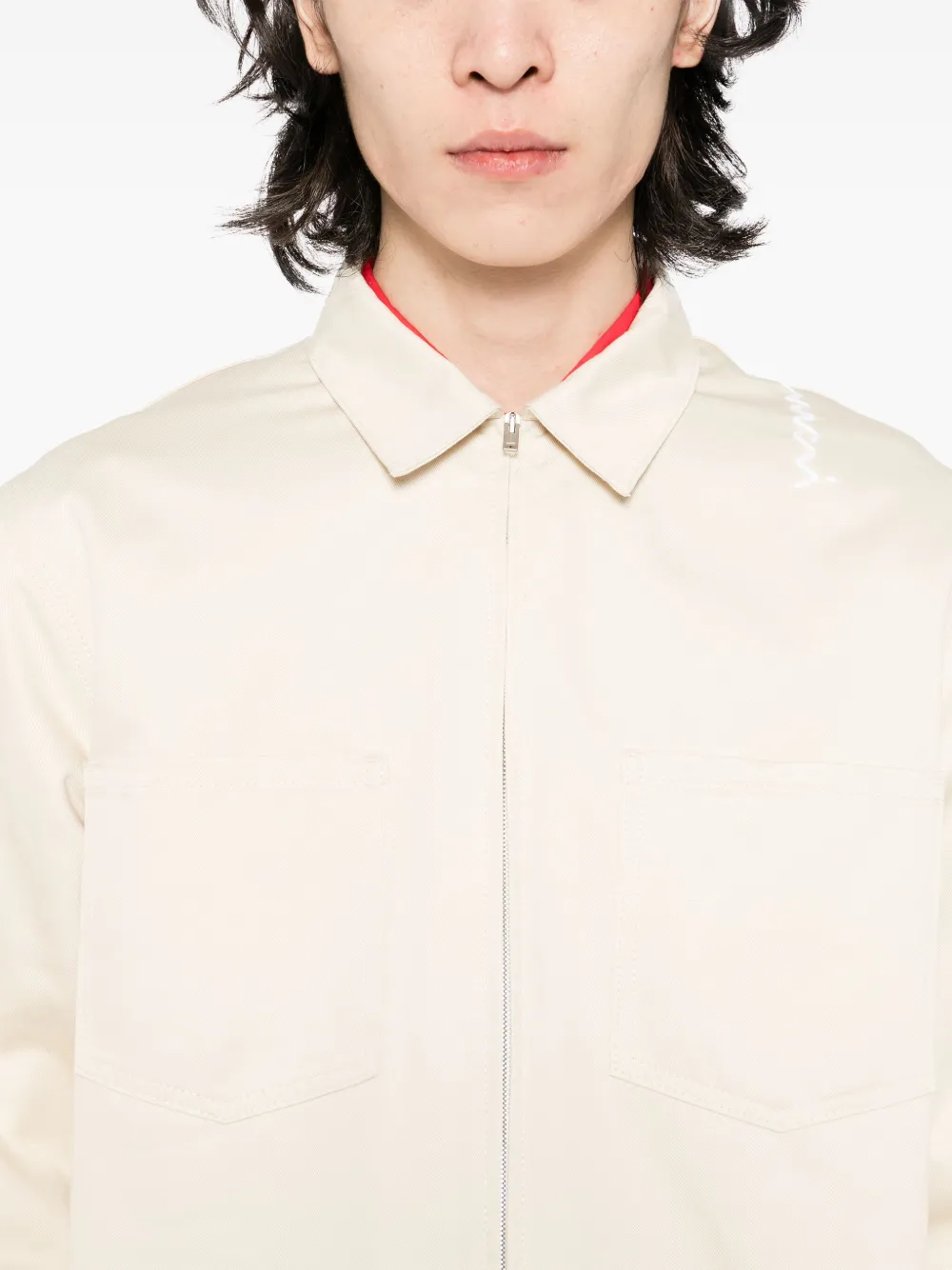 Marni Overhemd met rits Beige