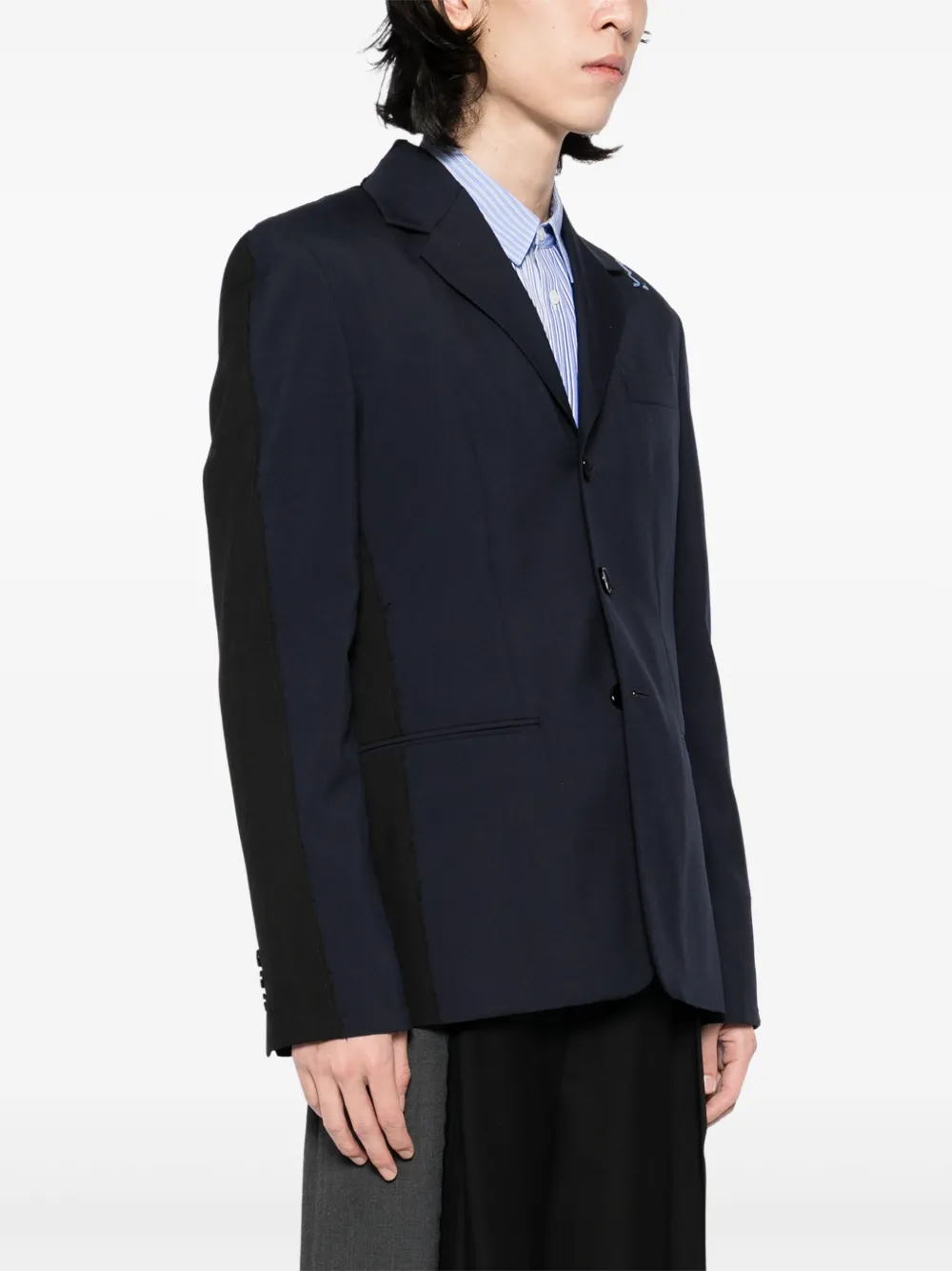 Marni Blazer met enkele rij knopen Blauw