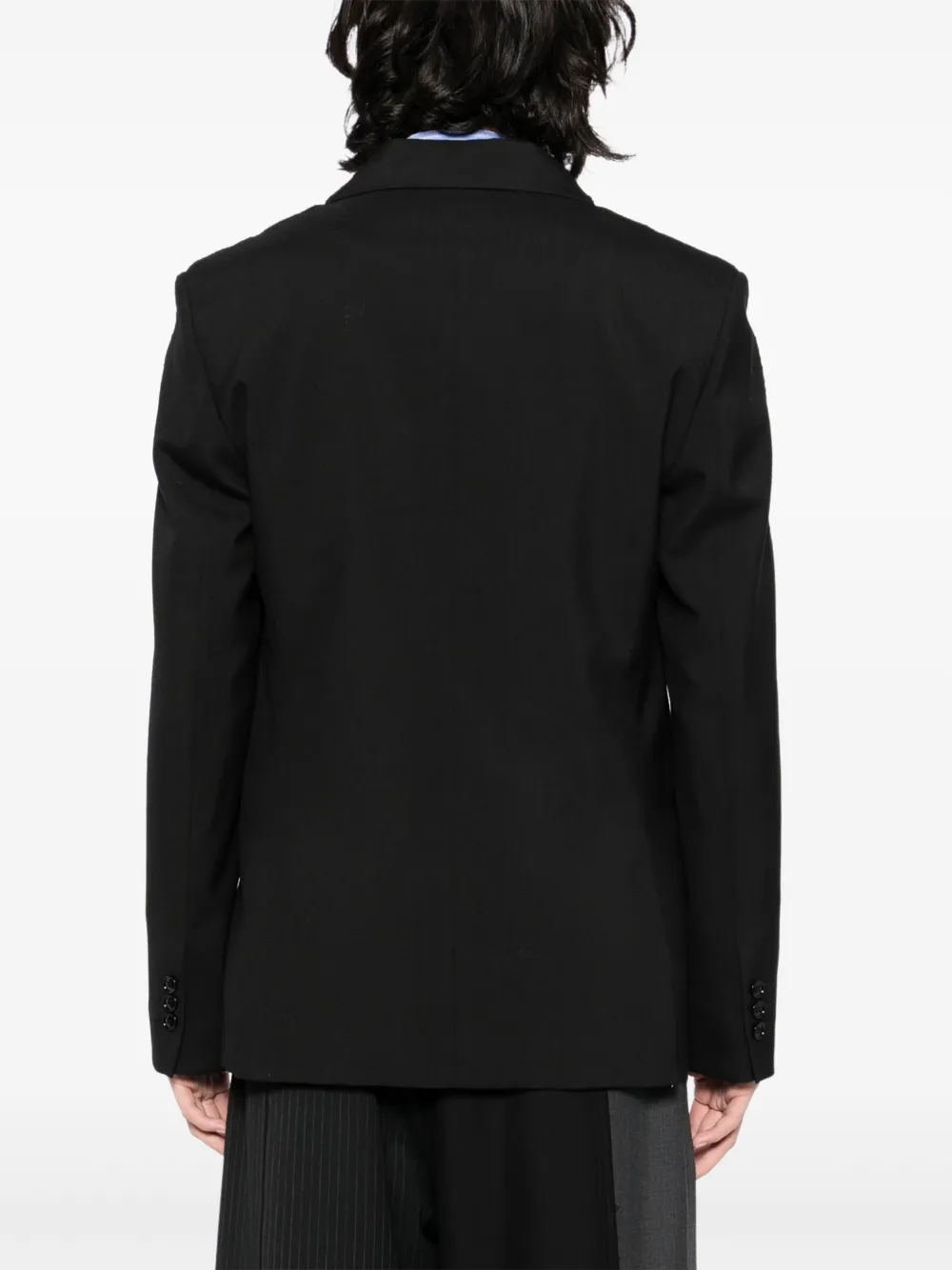 Marni Blazer met enkele rij knopen Blauw
