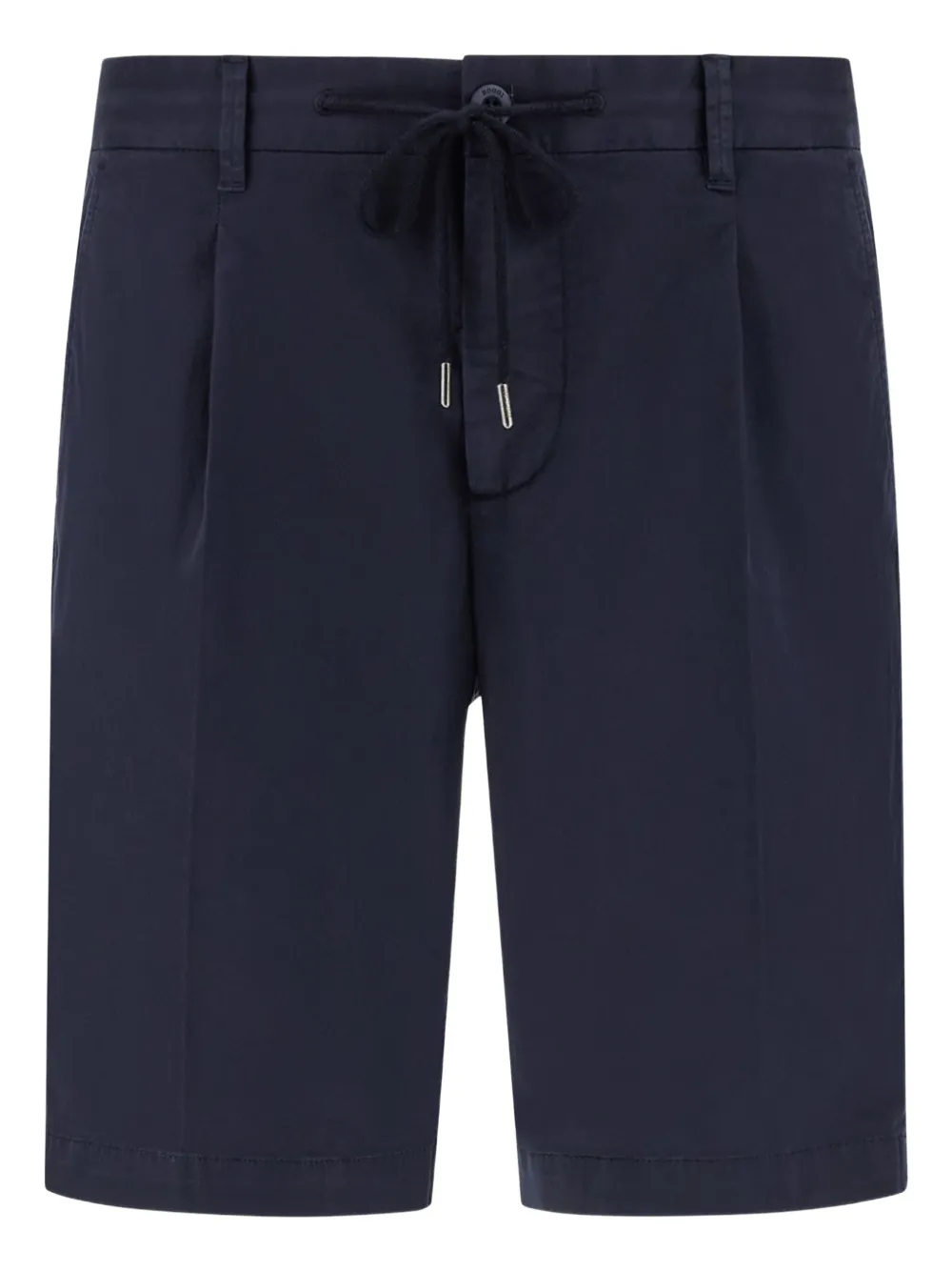 Boggi Milano Stretch Cotton Summer Bermuda Shorts Blauw