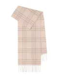 Burberry Kids checked cashmere scarf - Neutrals