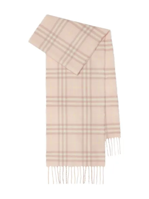 Burberry Kids bufanda de cachemira con motivo de cuadros