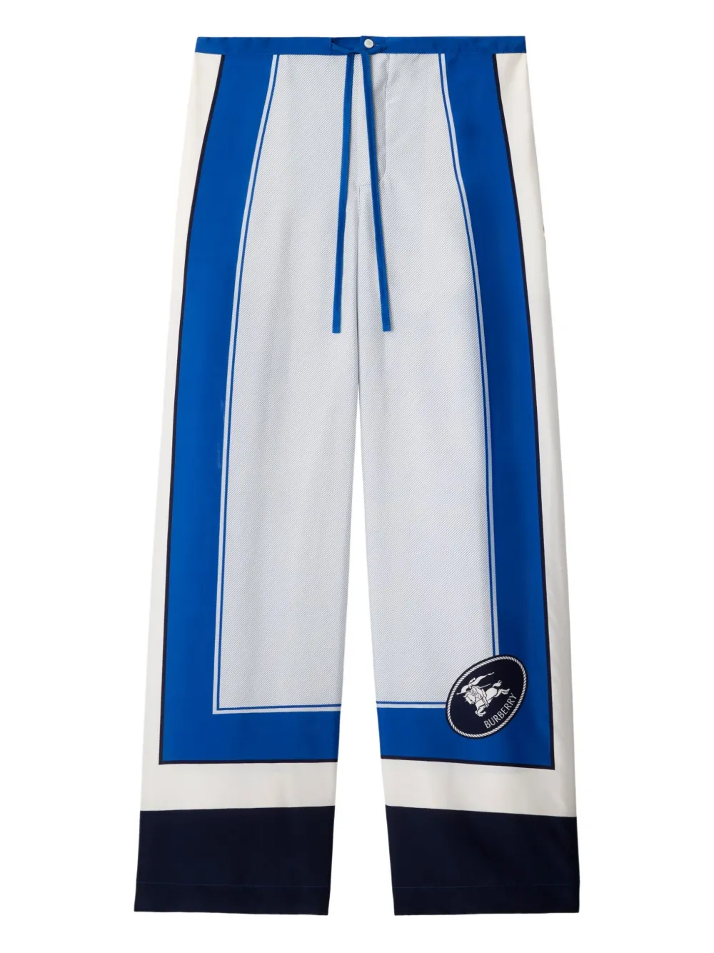 Burberry Knight Stamp Trousers In Blue