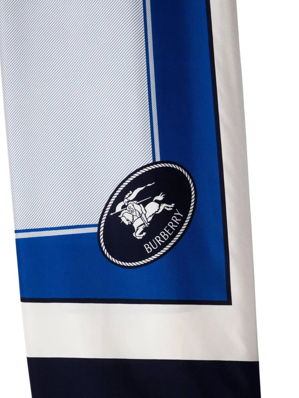 Burberry Broek met print - Blauw