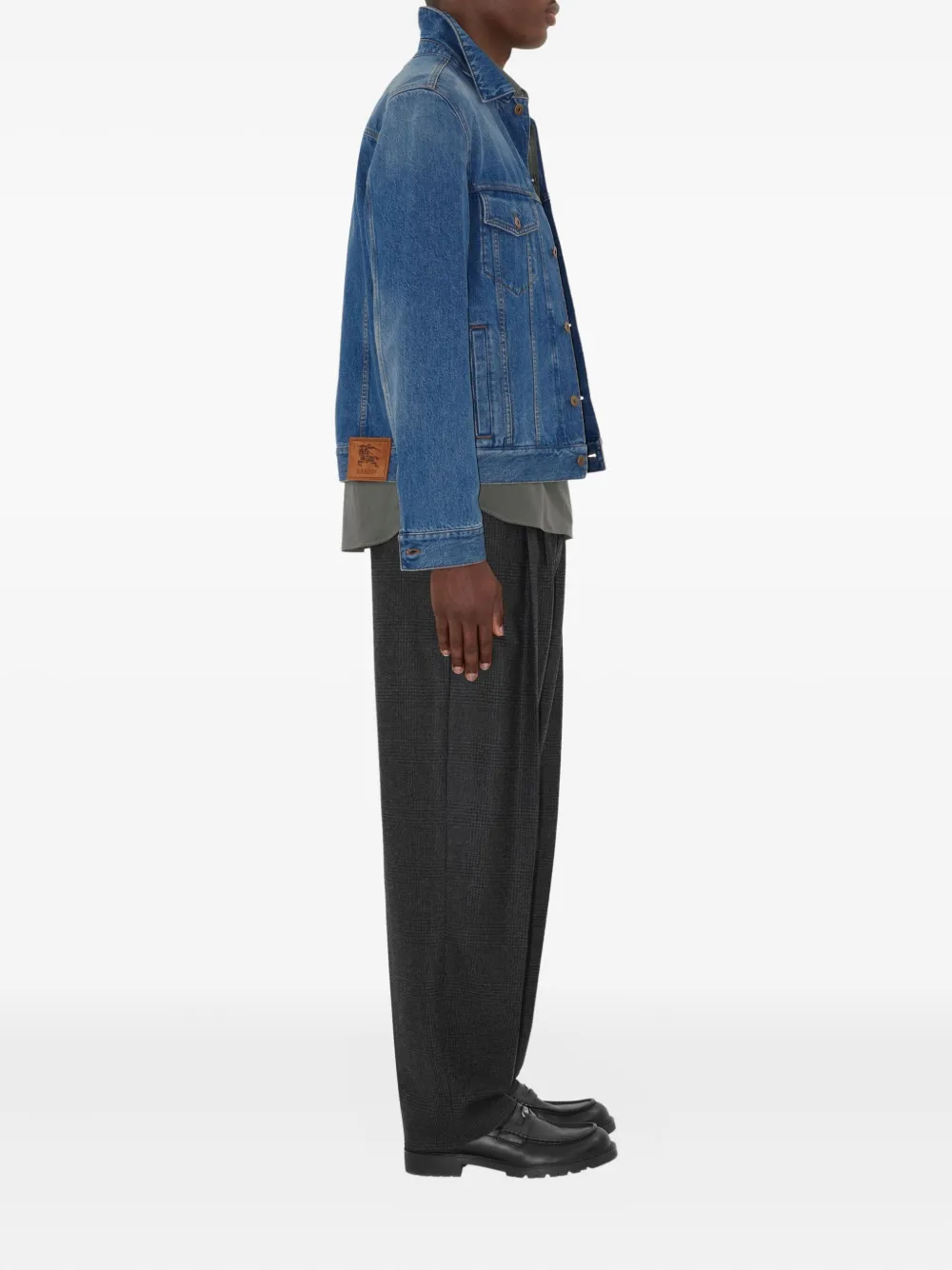 Burberry Denim jack met EKD-patch Blauw