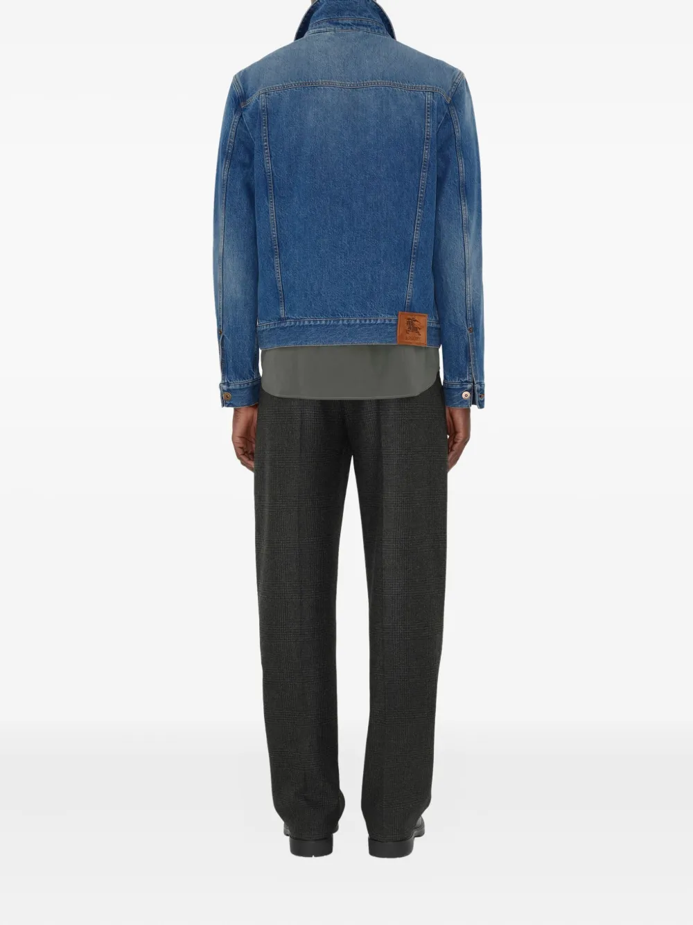 Burberry Denim jack met EKD-patch Blauw