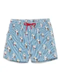 MC2 Saint Barth graphic-print swim shorts - Blue