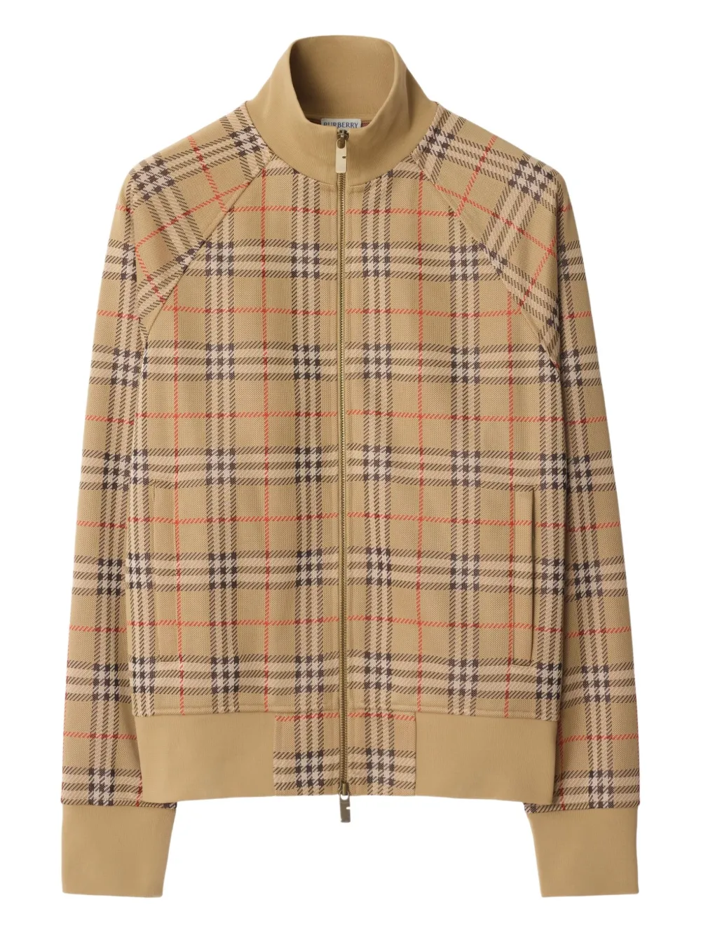 Burberry check track jacket | Neutrals | Image 1