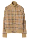 Burberry check track jacket - Neutrals