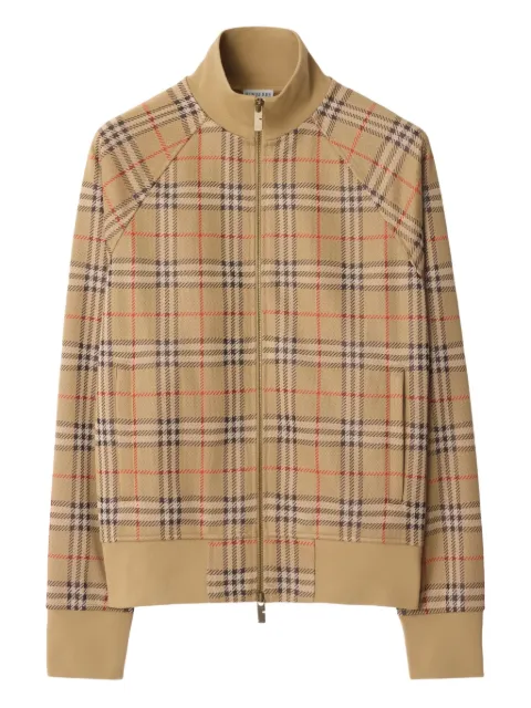 Burberry check track jacket