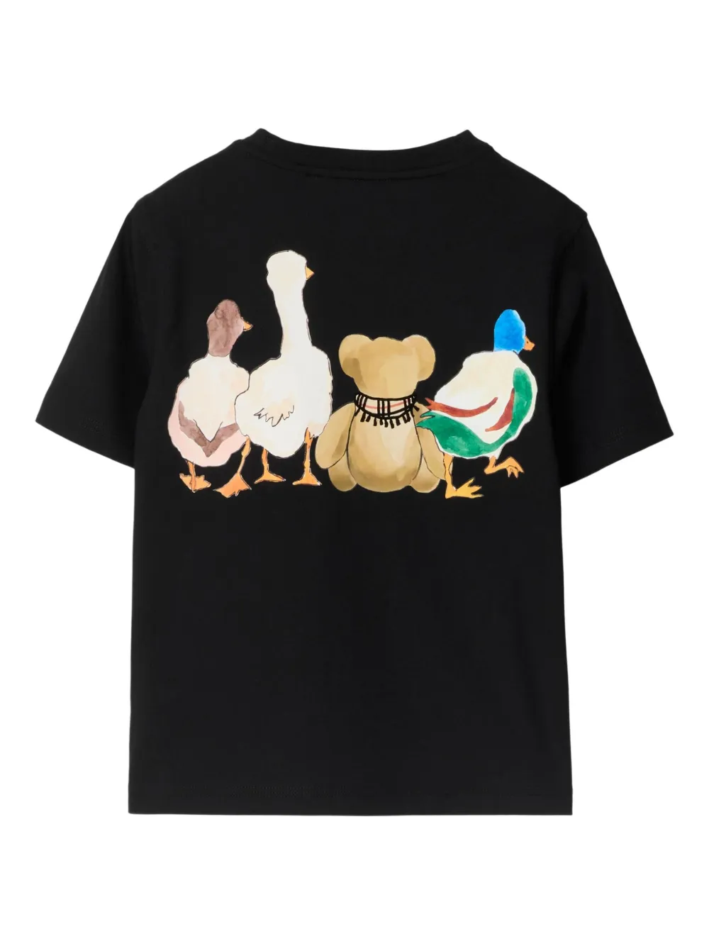 Burberry Kids Thomas Bear and Friends T-shirt Zwart