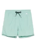 MC2 Saint Barth logo-patch swim shorts - Green