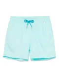 MC2 Saint Barth logo-patch swim shorts - Blue
