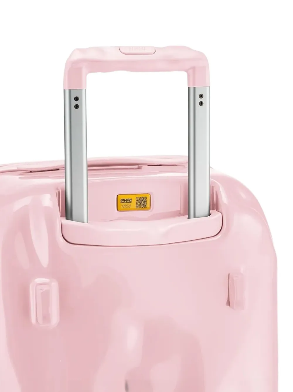 Crash Baggage Icon reistas met vervormde buitenkant Roze