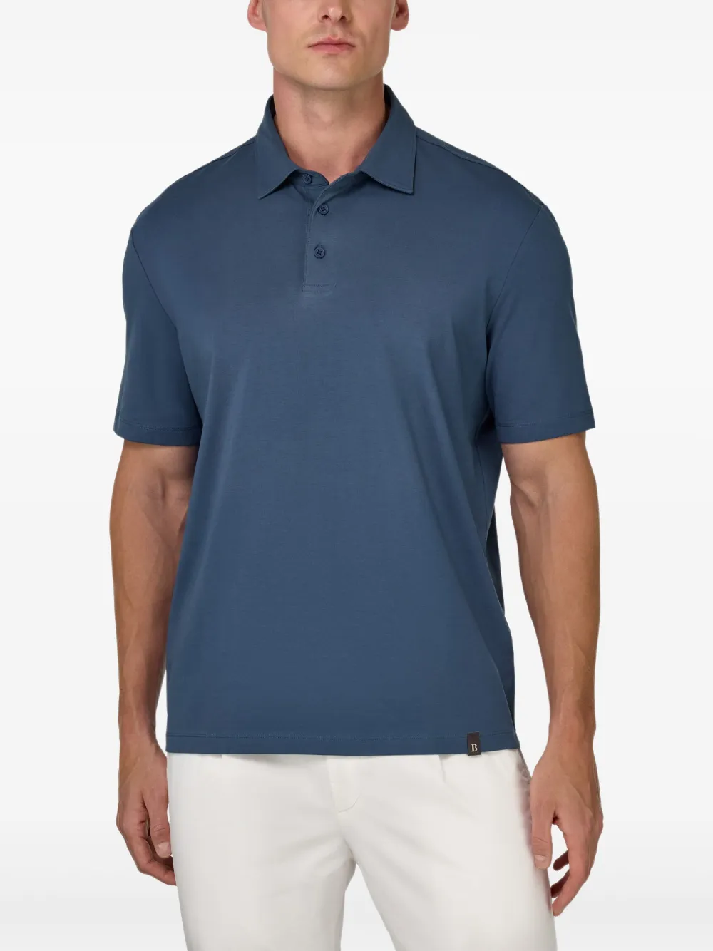 Boggi Milano Katoenen poloshirt Blauw