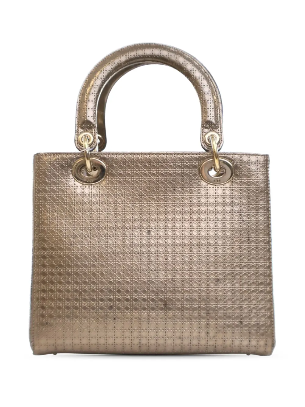 Christian Dior Pre-Owned شنطة متوسطة مصقولة ميتاليك بخياطة كاناج دقيقة وحمالة كتف 2016 | كلاسيكيات | Image 2