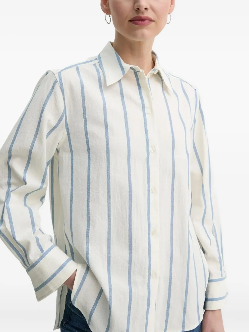 Day Birger Et Mikkelsen Vertical-stripe Shirt In Neutral