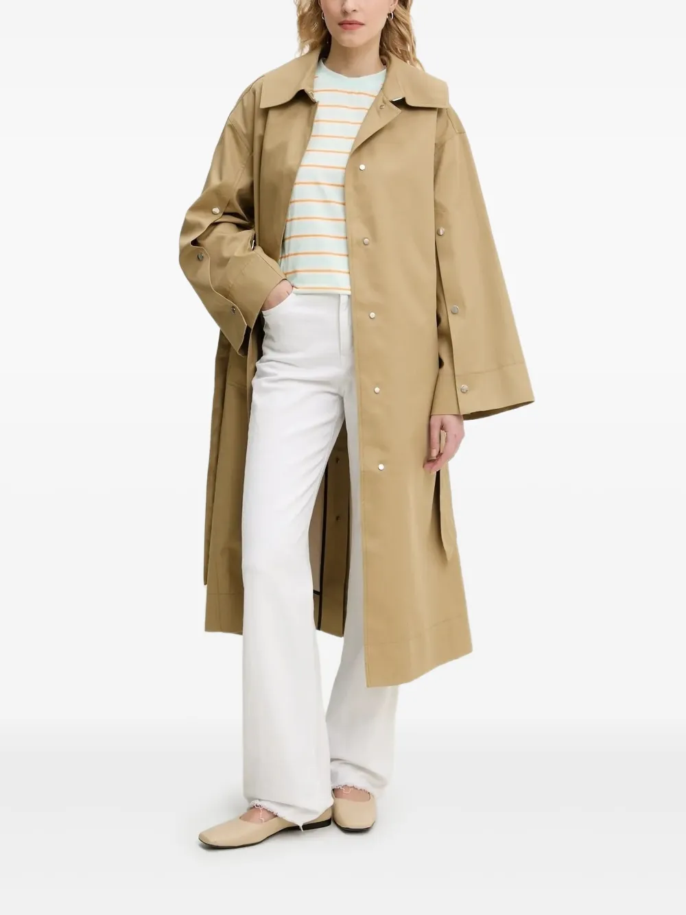 Day Birger Et Mikkelsen belted button-cuff coat | Neutrals | Image 1