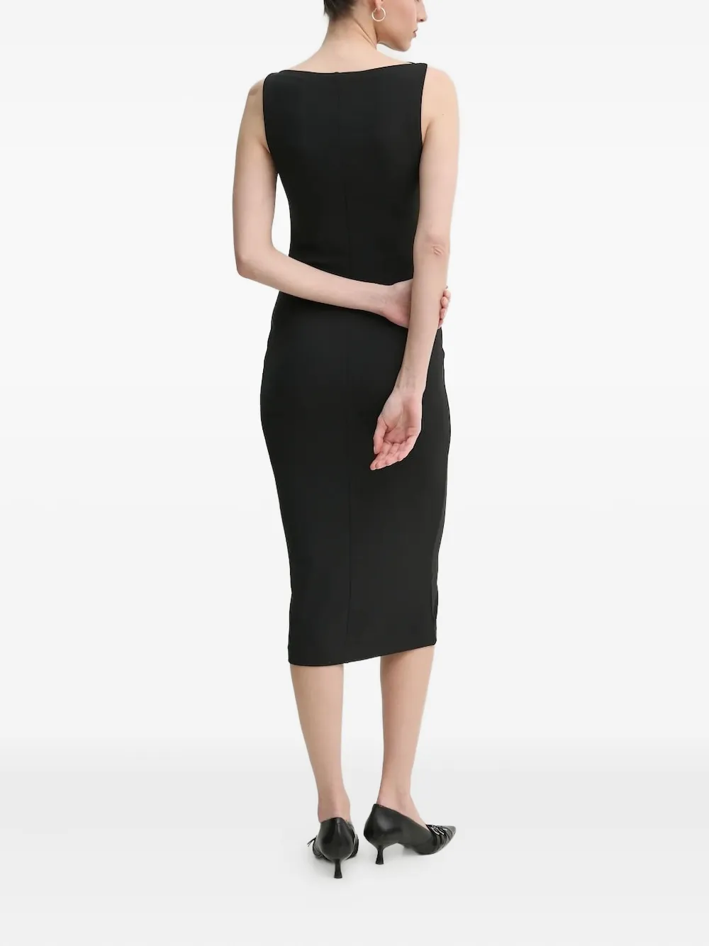 Day Birger Et Mikkelsen Midi-jurk met boothals - Zwart