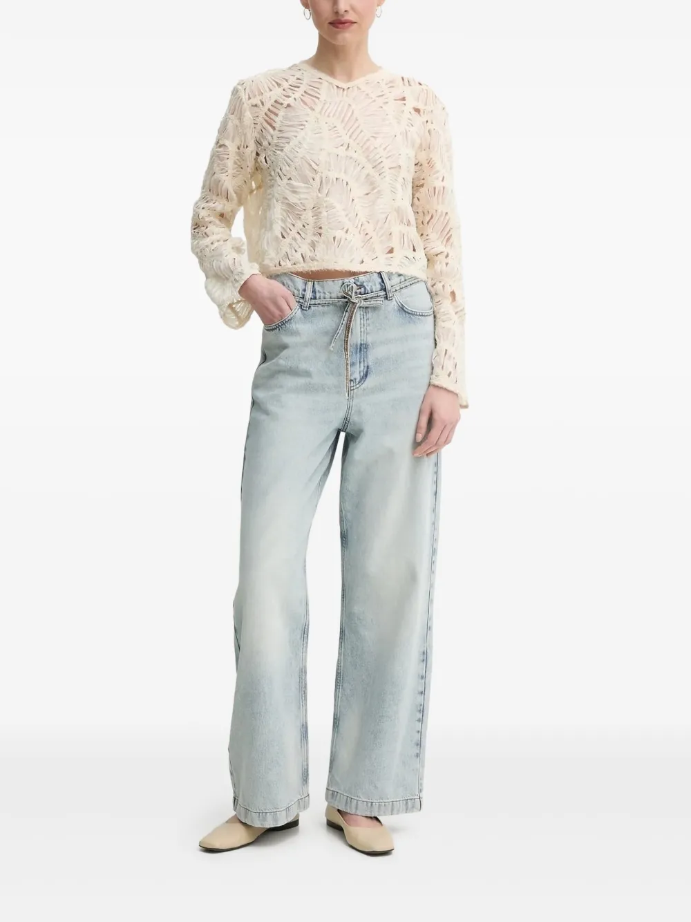 Day Birger Et Mikkelsen cut-out details top | Neutrals | Image 1
