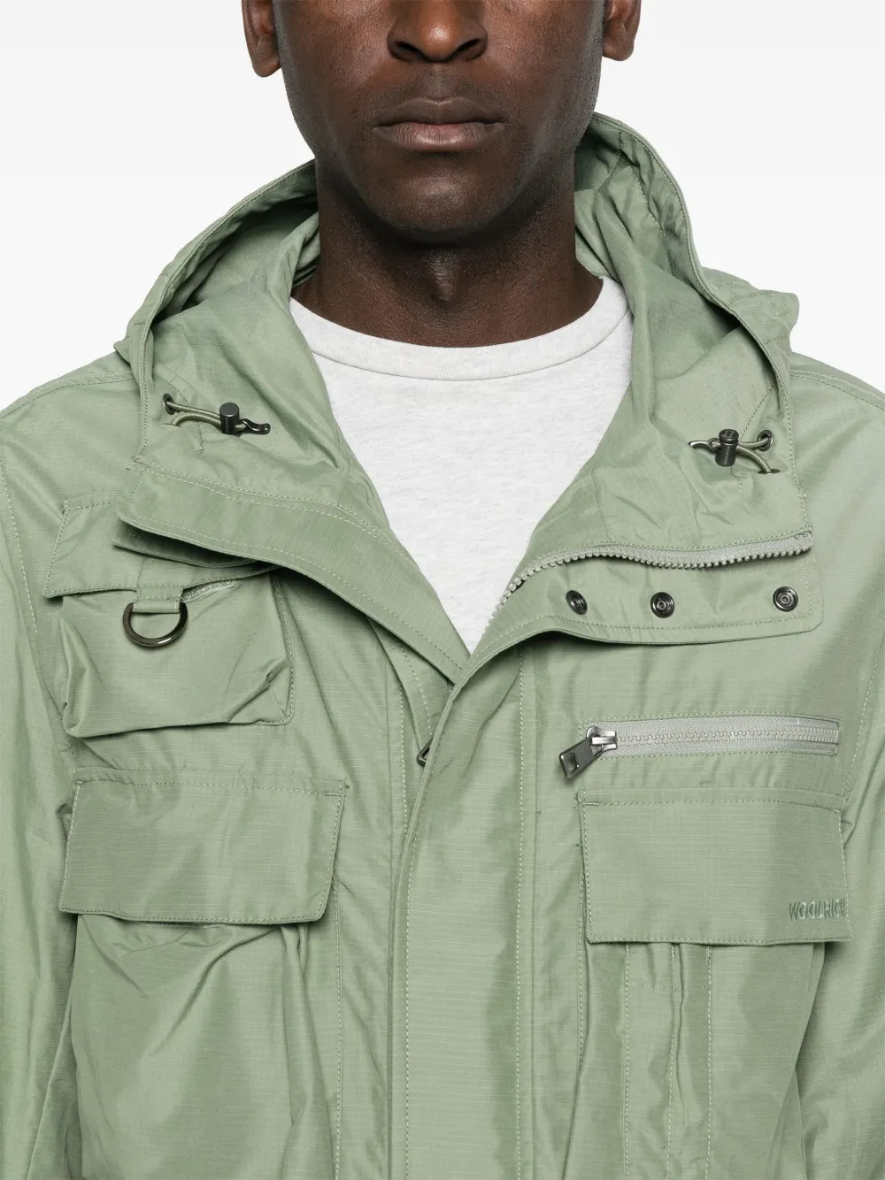 Woolrich Jack met capuchon Groen