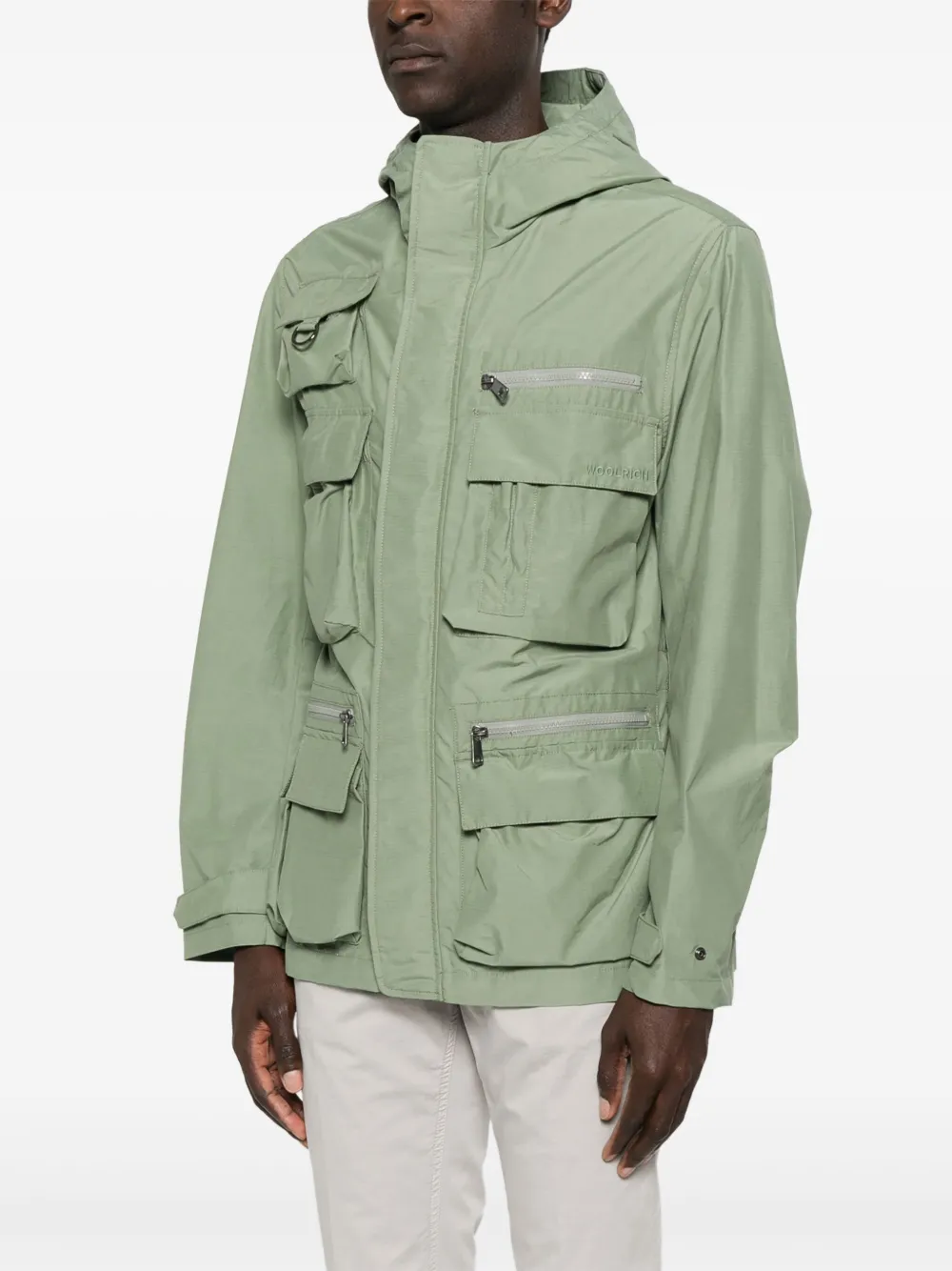 Woolrich Jack met capuchon Groen