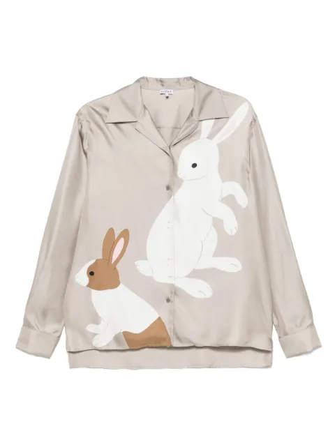 LOEWE camisa de seda en colaboración con Suna Fujita
