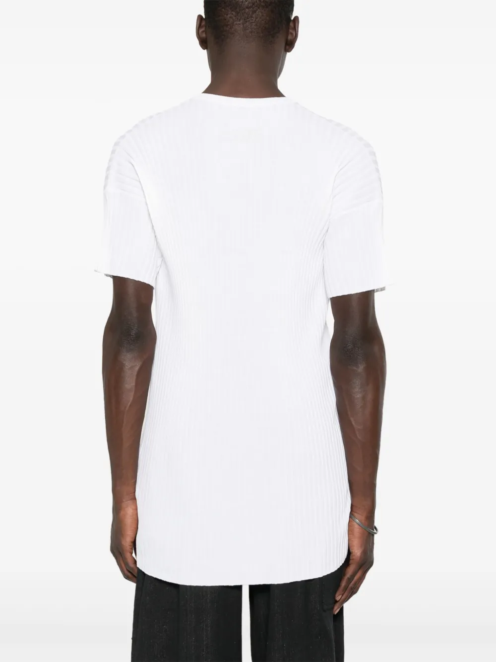 MM6 Maison Margiela Geribbeld T-shirt Wit