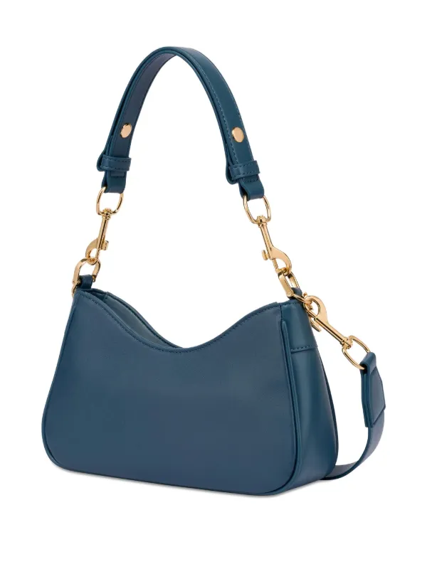 Love Moschino Bolsa De Ombro Com Letreiro De Logo | Azul | FARFETCH BR