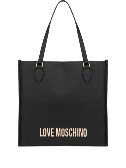 Love Moschino logo-plaque tote bag