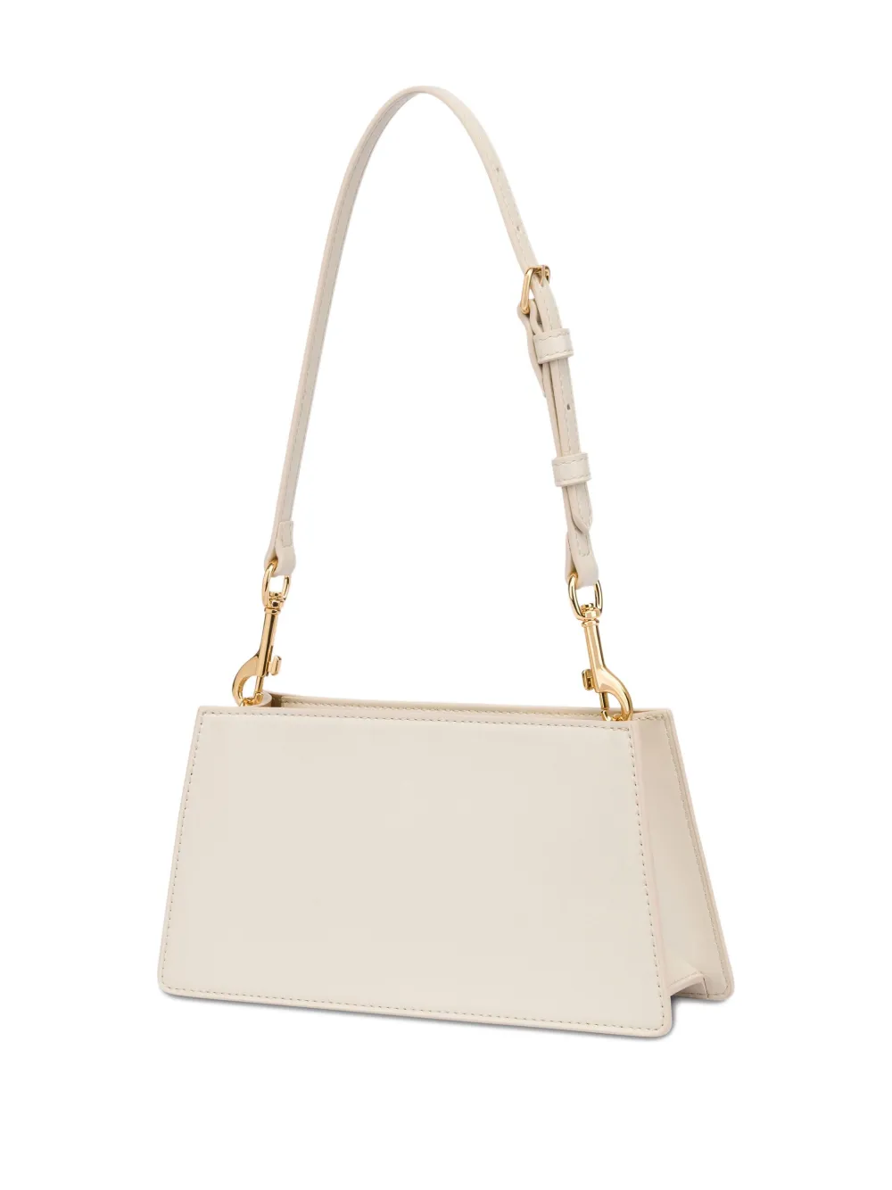 Love Moschino Schoudertas met logoplakkaat Wit