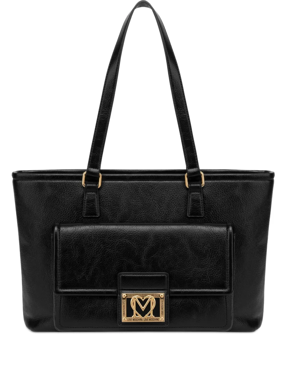 Love Moschino logo-plaque tote bag | Black | Image 1