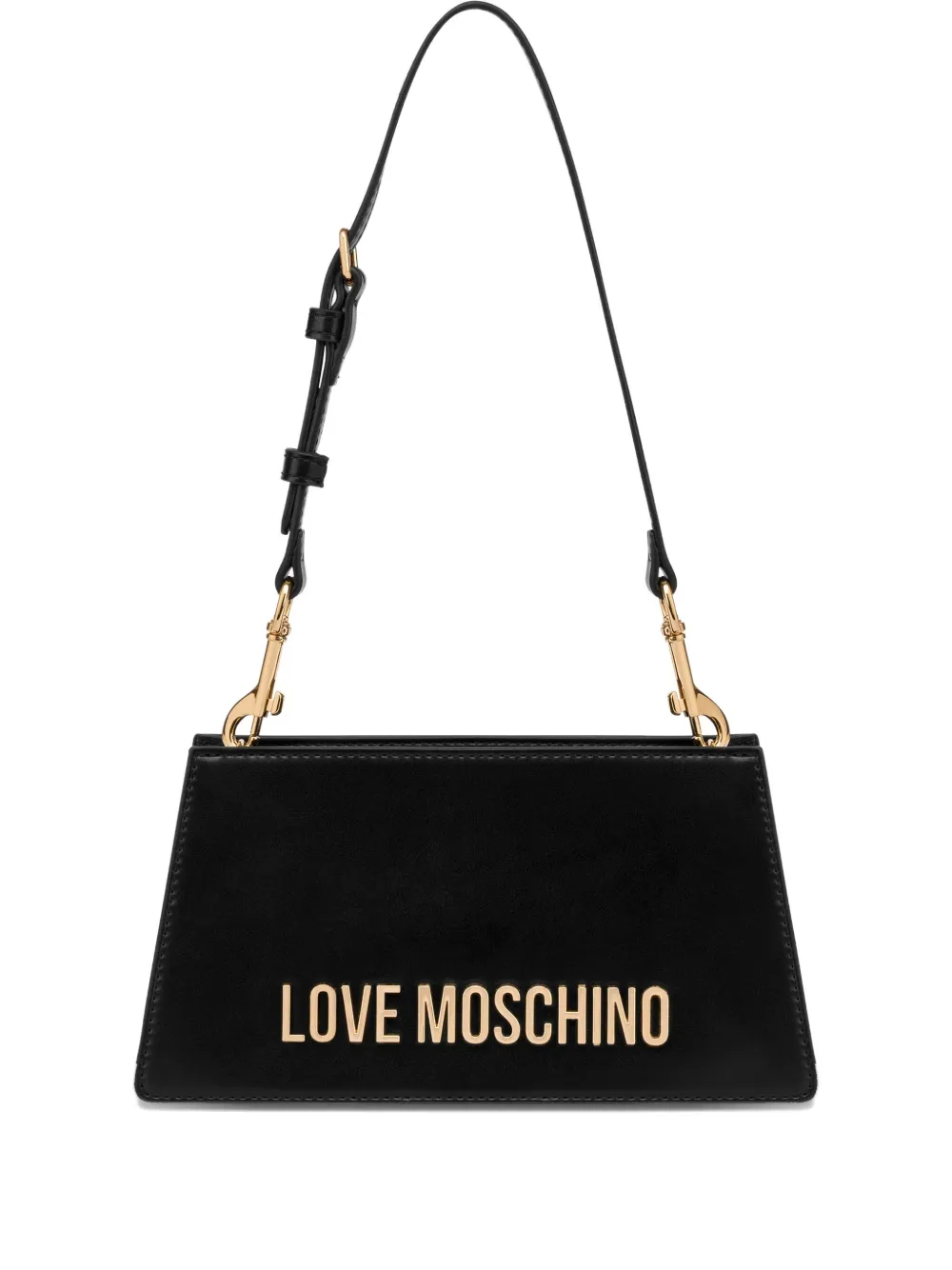 Love Moschino Schoudertas met logo Zwart