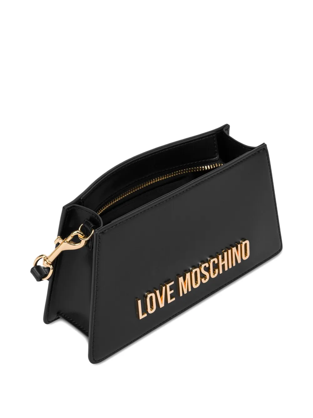 Love Moschino Schoudertas met logo Zwart