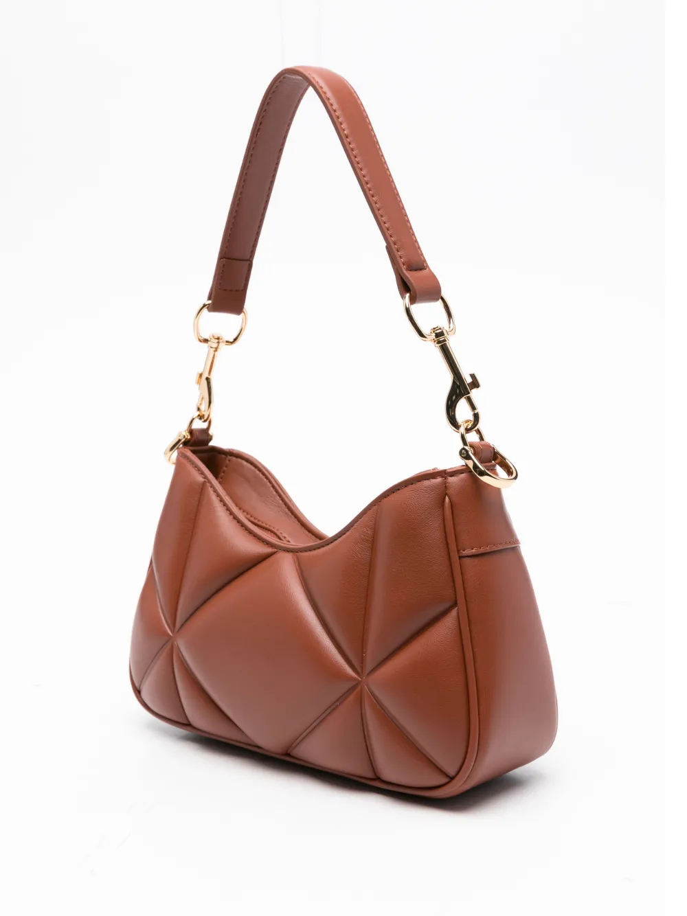 Love Moschino Schoudertas met logoplakkaat Bruin