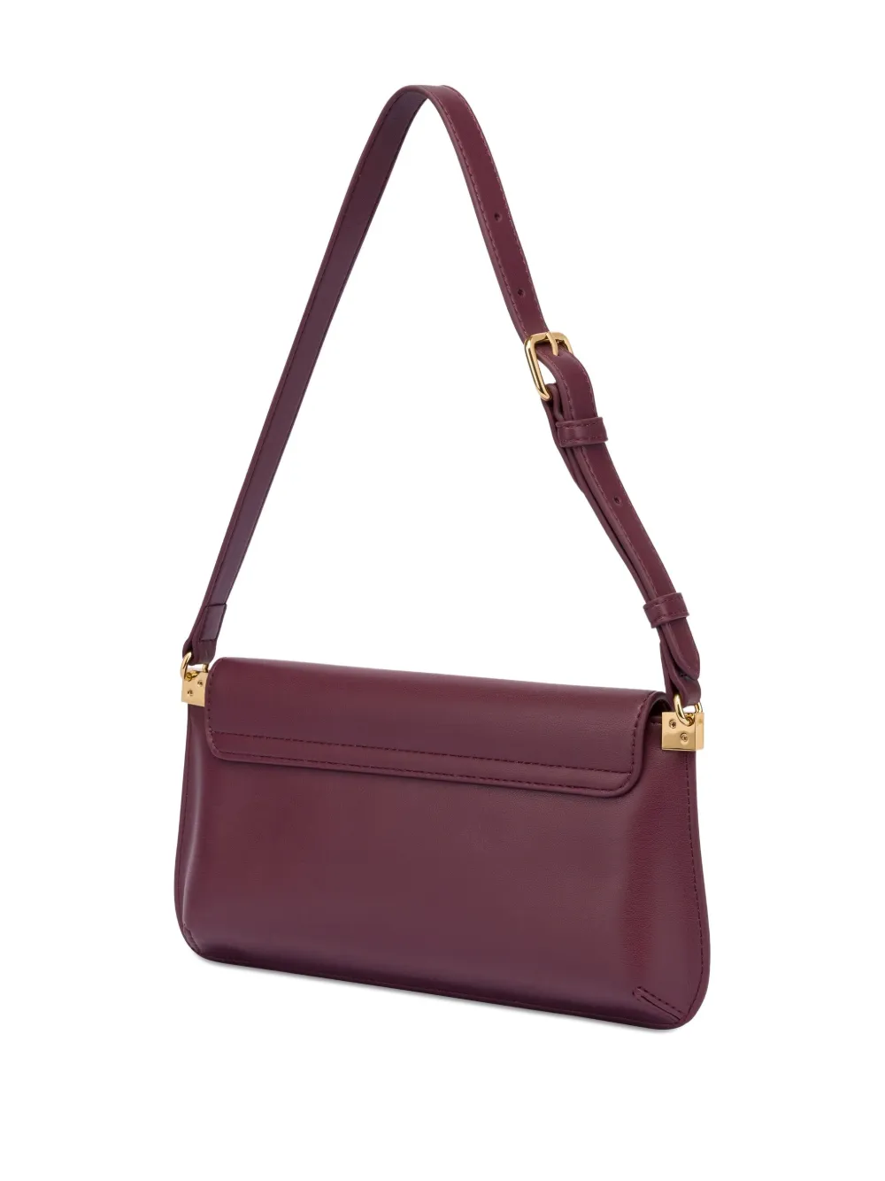 Love Moschino Schoudertas met logo - Paars