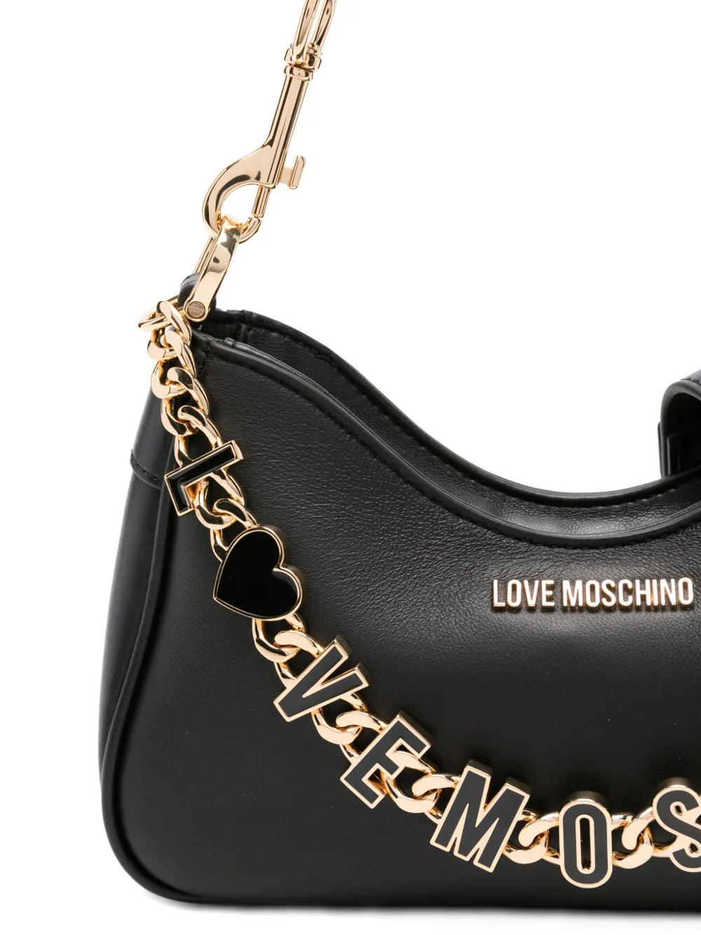 Love Moschino logo-lettering tote bag Zwart