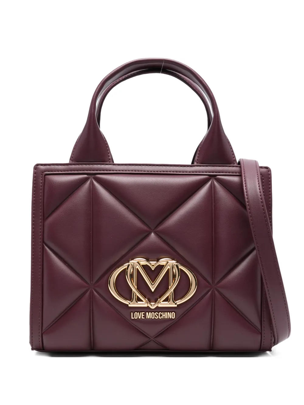 Love Moschino quilted logo tote bag | Red | Image 1