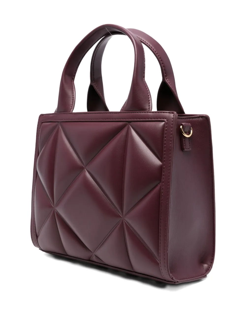 Love Moschino quilted logo tote bag Rood
