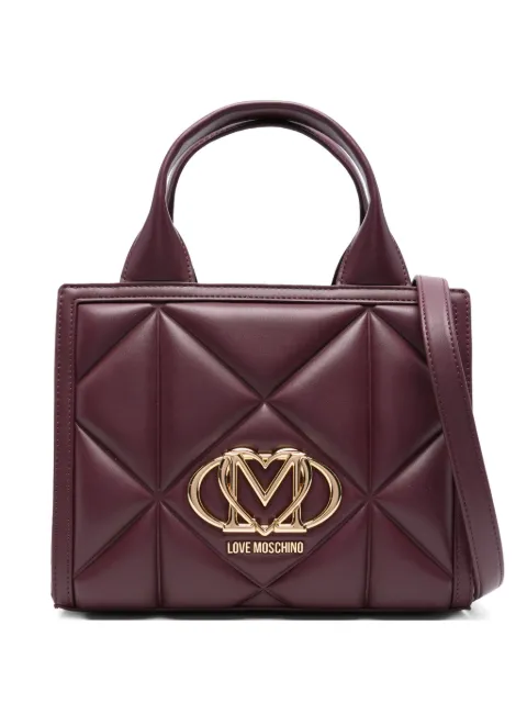 Love Moschino tote capitonado con logo