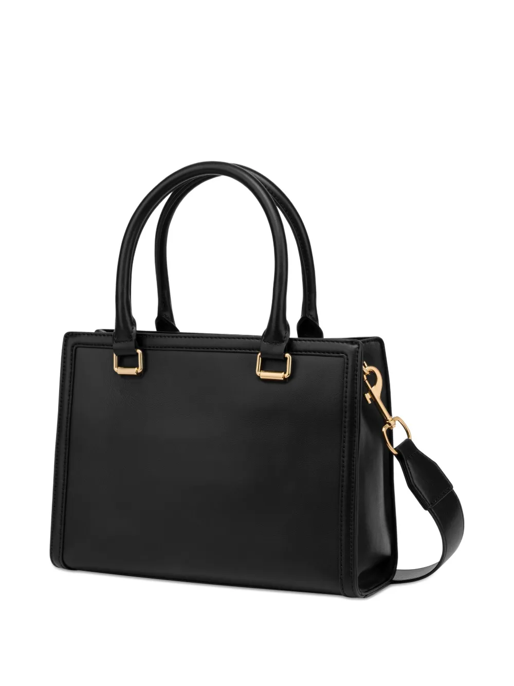 Love Moschino Shopper met logo - Zwart
