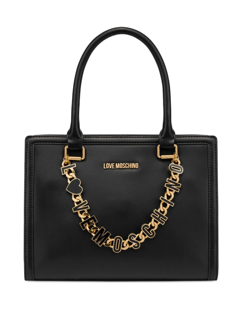 logo-lettering tote bag