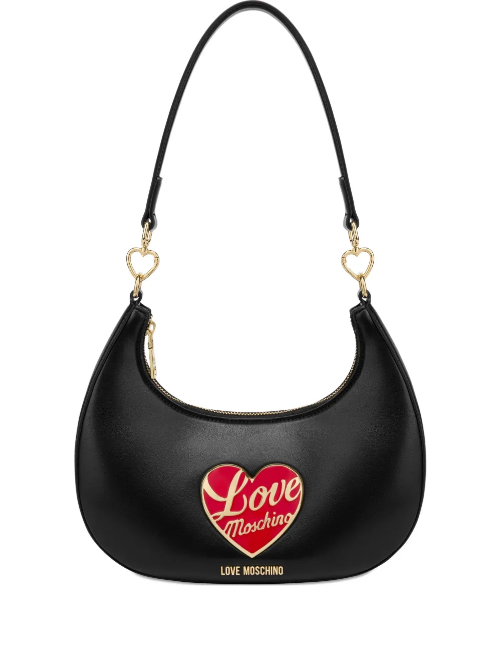 Love Moschino Schoudertas met plakkaat Zwart